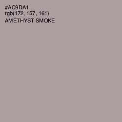 #AC9DA1 - Amethyst Smoke Color Image